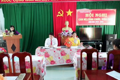 HỘI NGHỊ CAN BỘ, CÔNG CHỨC, VIÊN CHỨC NĂM HỌC 2018-2019